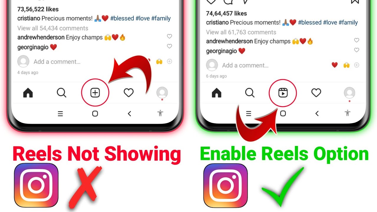 Instagram reels not showing