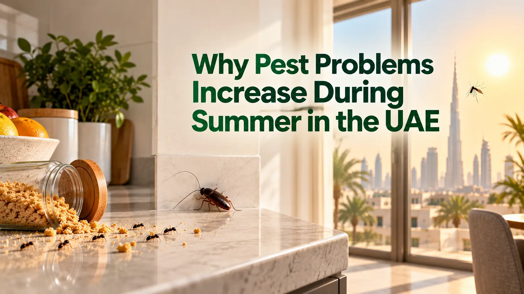 Why Pest Problems Increase During Summer in the UAE